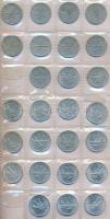 160db-os vegyes hobbi fémpénz gyűjtemény 4 érmetartó albumban, főleg magyar darabok, néhány külföldi...