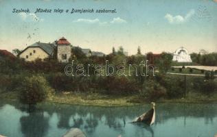 Szolnok, Művésztelep, Damjanich szobor (b)