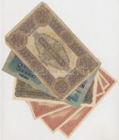 1913. 20K + 1920. 2K (3x) + 20K + 100K "Orell Füssli Zürich" T:II-,III,III-