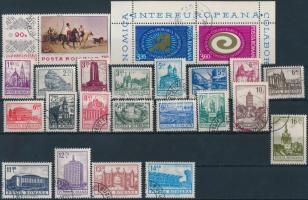 1972-1973 5 klf önálló érték + 5 klf sor + 1 db pár 3 db stecklapon