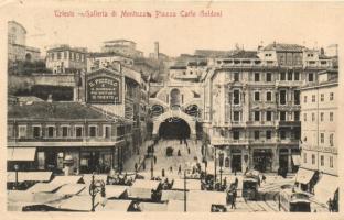 Trieste, Galleria di Montuzza Piazza Carlo Goldoni / square (EK)