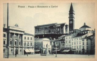 Piran, Pirano; Piazza e Monumento a Tartini / square, monument