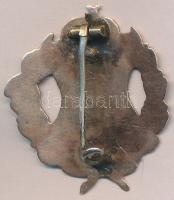 DN "Kossuth-címer babérkoszorúval" zománcozott jelvény (27,5x24mm) T:2