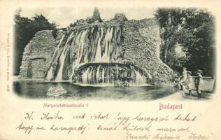 1899 Budapest XIII. Margitszigeti vízesés (EK)