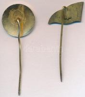 DN "Magyar Labdarúgó Szövetség" zománcozott fém kitűző + "MOH Rt" fém kitűző &qu...