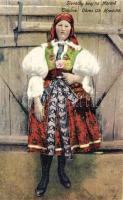 Slovácky kroj na Morave, Costume from Traplice, folklore