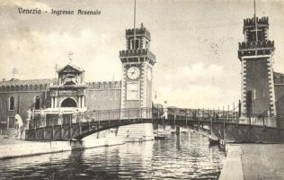 Venice, Venezia; entrance of the arsenal