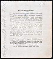 Újpest 1914. "Ujpestvidéki Takarékpénztár R.T. Zálogosztálya - Zálogjegy" (2xklf) T:III