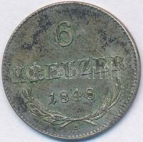 Ausztria 1848A 6Kr Ag T:2-  Austria 1848A 6 Kreuzer Ag C:VF