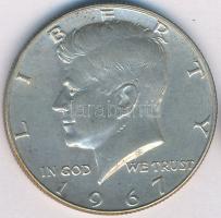 Amerikai Egyesült Államok 1943. 1D Ag "Mercury" + 1967. 1/2$ Ag "Kennedy" T:2-
U...