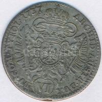 Ausztria 1737. 6Kr Ag "III. Károly" T:2-,3 Austria 1737. 6 Kreuzer Ag "Charles VI" C:VF,F