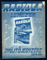 1939 Radiola Lemezek gyűjtőjegyzéke, 24p