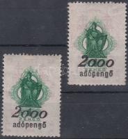 1946 2 db 2000 adópengő érték (kétféle "2")