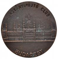 1982. "Ásványgyűjtő Club - Budapest / 1972-1982" fém plakett (63mm) T:2