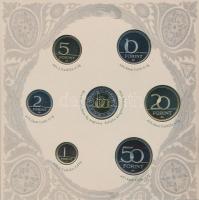 2007. 1Ft-100Ft 8klf db, szettben, benne "Berán Lajos és a pengő" Ag emlékérem (10g/0.999/...