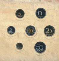 2005. 1Ft-100Ft 7klf db + 10Ft "József Attila" dísztokos szettben T:PP