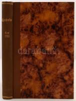 1905 Uránia. Népszerű tudományos folyóirat. VI. évfolyam. 1-12. szám. Teljes, hiánytalan! Szerk. Klupathy Jenő és legifj. Szász Károly. Bp. 1905, Hornyánszky. Számos szövegközti fényképpel, ábrával illusztrálva. Korabeli vászonkötésben.