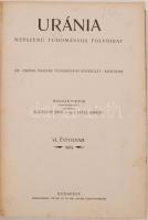 1905 Uránia. Népszerű tudományos folyóirat. VI. évfolyam. 1-12. szám. Teljes, hiánytalan! Szerk. Klu...