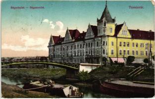 Temesvár, Béga, híd / river, bridge (fa)