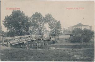 Balassagyarmat, Fegyház a kis híddal, kiadja Hollósy Géza (EK)