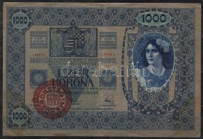 1902. 1000K piros "Magyarország" körbélyegzővel T:III