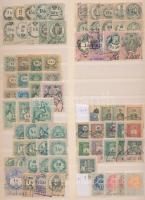 170 db régi okmánybélyeg berakólapon