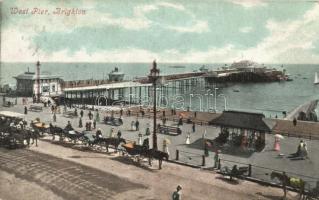 8 db RÉGI nagy-britanniai városképes lap, ebből egy 1899-ből / 8 old British postcard