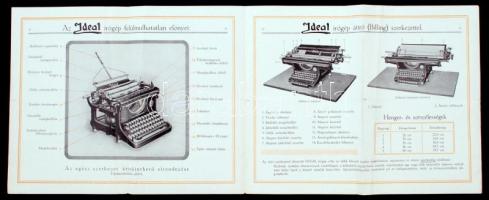 cca 1900 Scheidel&Naumann R.T. Ideal írógépet reklámozó szórólapja