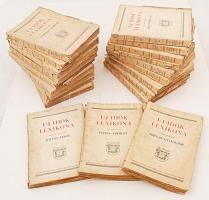 Uj idők lexikona I.-XXI. kötet a sorozatból. Kiadói papírkötésben, jó állapotban