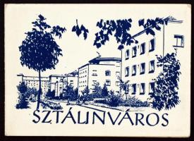 cca 1960 Sztálinváros 10 képet tartalmazó leporello