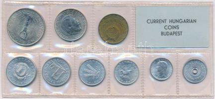 1973. 2f-10Ft 9db klf érmés forgalmi sor fólia tokban T:1