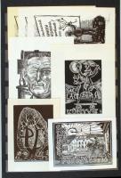 90 db ex librist tartalmazó gyűjtemény, kevés másodpéldánnyal, sok jelzett alkotással jó nevű művész...