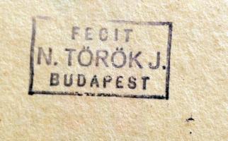 Nemes Török János (1900?-1980): Jóleső figyelmét hálásan köszönöm. Színezett rézkarc, papír, jelzett...