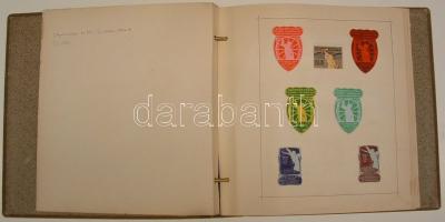 331 db háború előtti német és osztrák levélzáró albumban