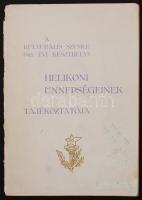 Kodály Zoltán és második felesége, Kodály Zoltánné Péczely Sarolta aláírása a keszthelyi 1965. évi Helikoni Ünnepségek tájékoztatófüzetében