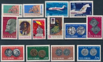 1970 6 klf sor közte portó + 1 blokk + 5 klf önálló érték 3 db steckapon