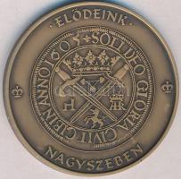 2013. "Magyar Pénzverő Zrt. Látogatói Érem / Elődeink Nagyszeben" Br emlékérem (42,5mm) T:...