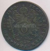 1800B 6kr Cu "I. Ferenc" T:2- Huszár: 2018., Unger III.:1399.a