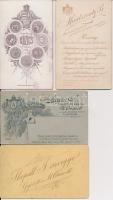 cca 1860-90 Korabeli keményhátú fotók, 4db, különböző műtermekből: Kozics, Aihingers, Mindszenty,Sko...