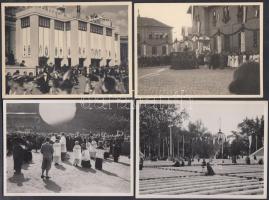 1938 A Szent István év ünnepségei Budapesten, az Eucharisztikus kongresszus, 9 db mozgalmas és érdek...