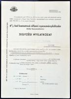 Kőszeg 1941. "4%-kal kamatozó állami nyereménykölcsön" (erdélyi nyereménykölcsön) tájékozt...