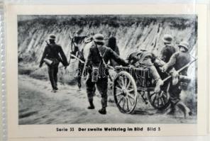 "A második világháború képekben" cigaretta képes kártya gyűjtemény, 181 db