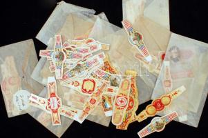 Régi kubai szivargyűrű gyűjtemény, 196 db