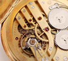 IWC Schaffausen arany (Au) 14 K zsebóra, másodpercmutatós, tisztításra szorul, jó állapotban, jelzet...