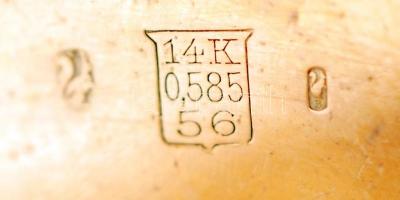 IWC Schaffausen arany (Au) 14 K zsebóra, másodpercmutatós, tisztításra szorul, jó állapotban, jelzet...