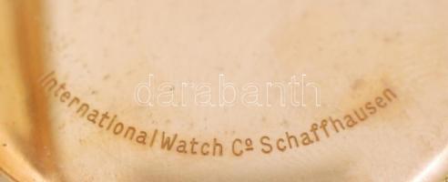 IWC Schaffausen arany (Au) 14 K zsebóra, másodpercmutatós, tisztításra szorul, jó állapotban, jelzet...