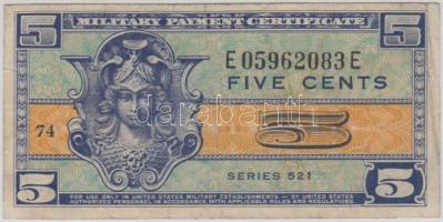 Amerikai Egyesült Államok/Katonai kiadás 1954. 5c T:restaurált USA/Military Payment Certificate 1954. 5 Cents C:restored