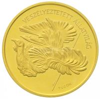 1994. 5000Ft Au "Veszélyeztetett állatvilág - Túzok" dísztokban (7.79g/0.584) T:PP ujjlenyomat Hungary 1994. 5000 Forint Au "Bustard" in case (7.79g/0.584) C:PP fingerprint Adamo EM135