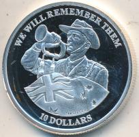 Kiribati 2012. 10$ Ag "II. Erzsébet" T:PP Kiribati 2012. 10 Dollars Ag "Elisabeth II / We will remember them" C:PP