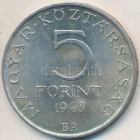 1948. 5Ft Ag "Petőfi" T:2 Adamo EM1